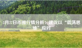3月27日币圈行情分析：建议以“震荡思维”应对