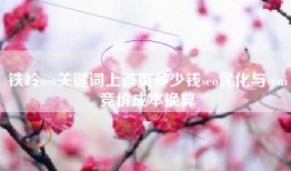 铁岭seo关键词上首页多少钱seo优化与sem竞价成本换算
