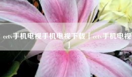 cctv手机电视手机电视下载「cctv手机电视」